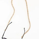 Beaded Glasses Chain - Natural