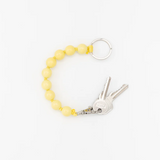 Big Beaded Keychain - Pastel Yellow