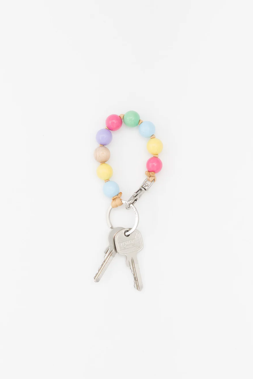 Big Beaded Keychain - Pastel Mix