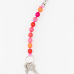 Large Beaded Keychain - Pink Mix