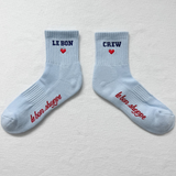 Embroidered Crew Socks