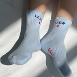 Embroidered Crew Socks
