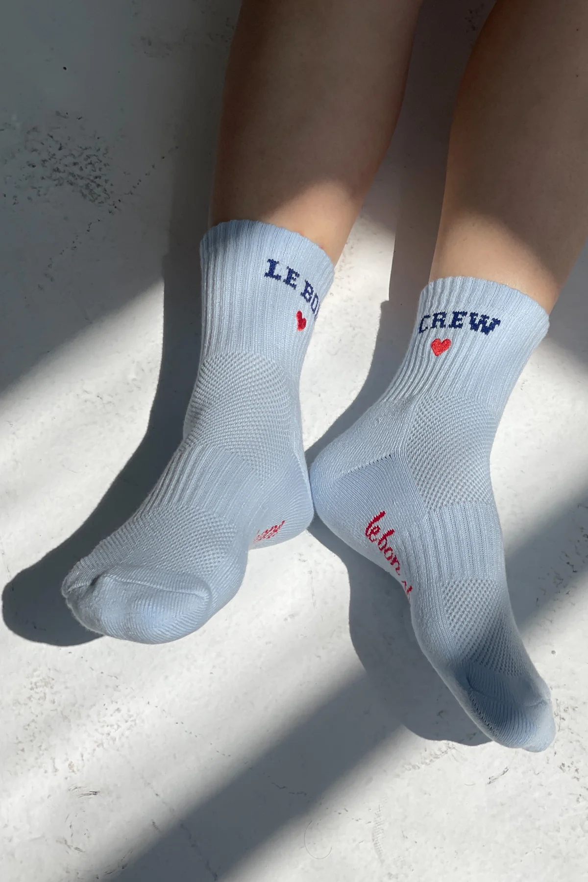 Embroidered Crew Socks