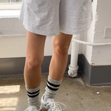 Flared Basketball Shorts - Icy Grey