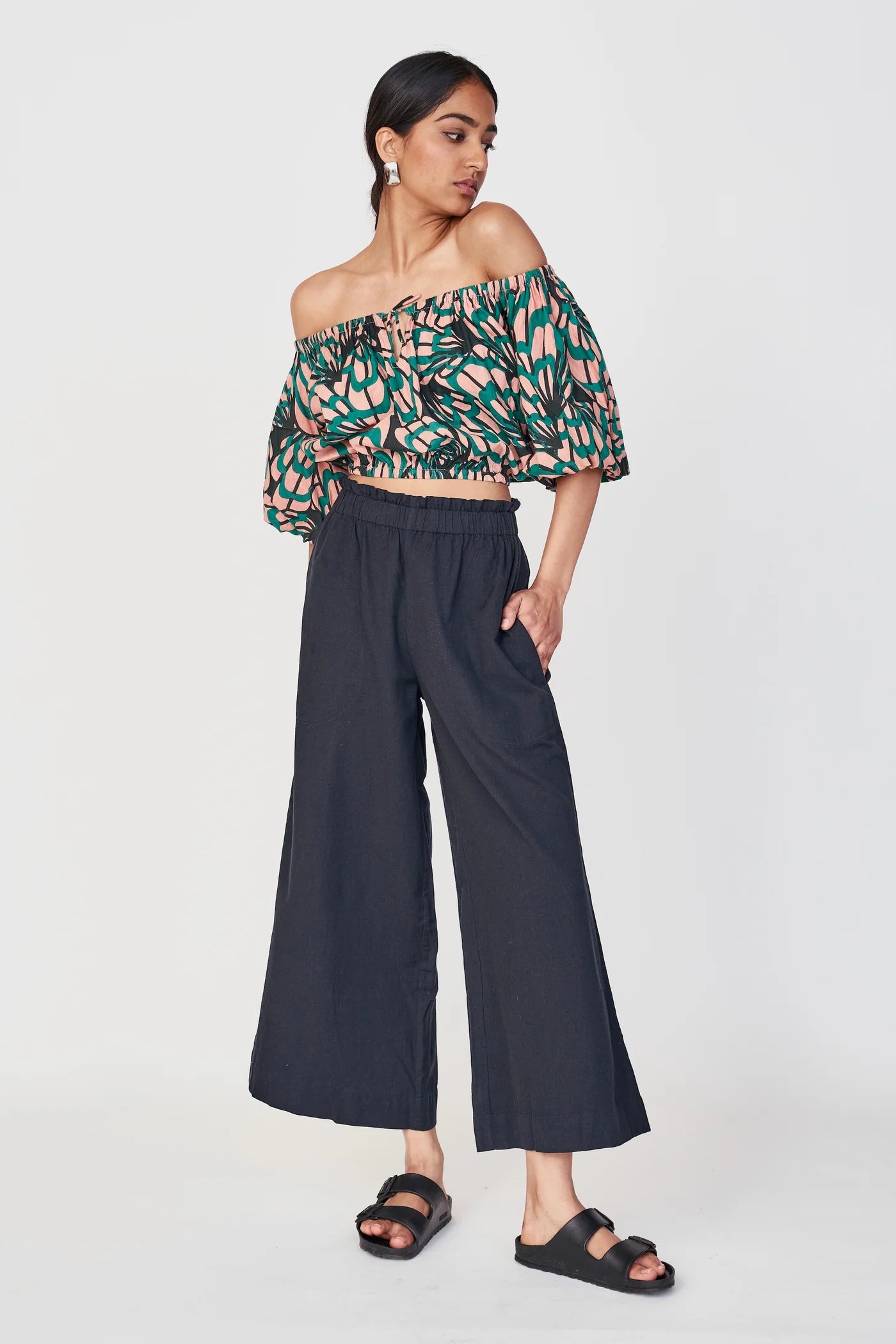 Mirth Pant - Black view from front 