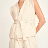 Rouen Vest - Oat Fossil