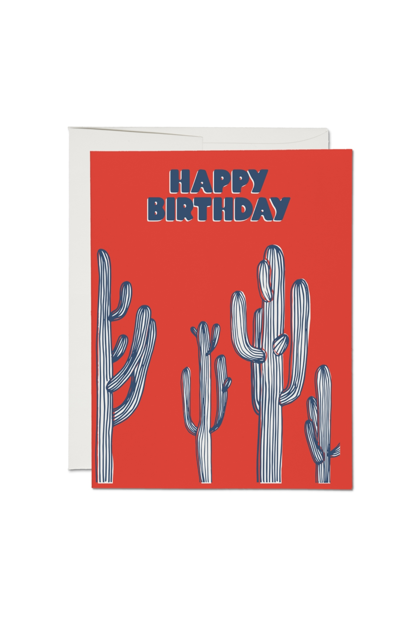 Red Cap Cards Saguaro Cactus Card