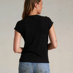 Sheryl Baby Tee - True Black — view 4