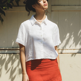 Anais Linen Shirt - White