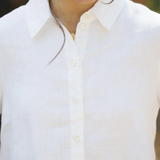 Anais Linen Shirt - White
