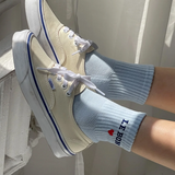 Embroidered Crew Socks