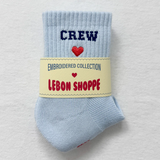 Embroidered Crew Socks