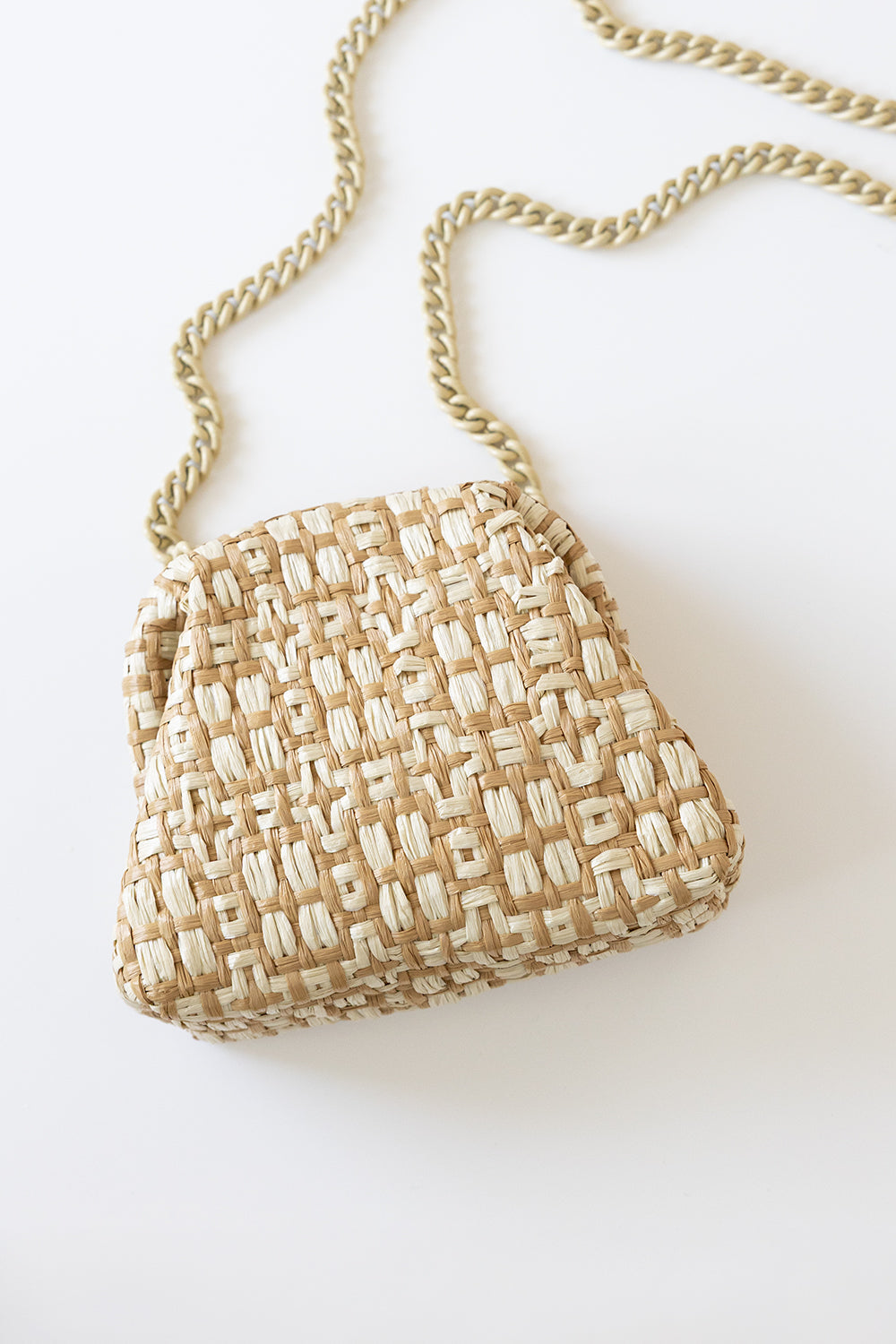 Maria La Rosa Stella Clutch - Natural