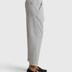 Perfect White Tee Sutton Pant in Heather Grey — side view