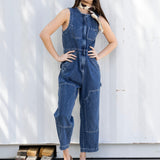 Tobias Jumpsuit - Washed Denim