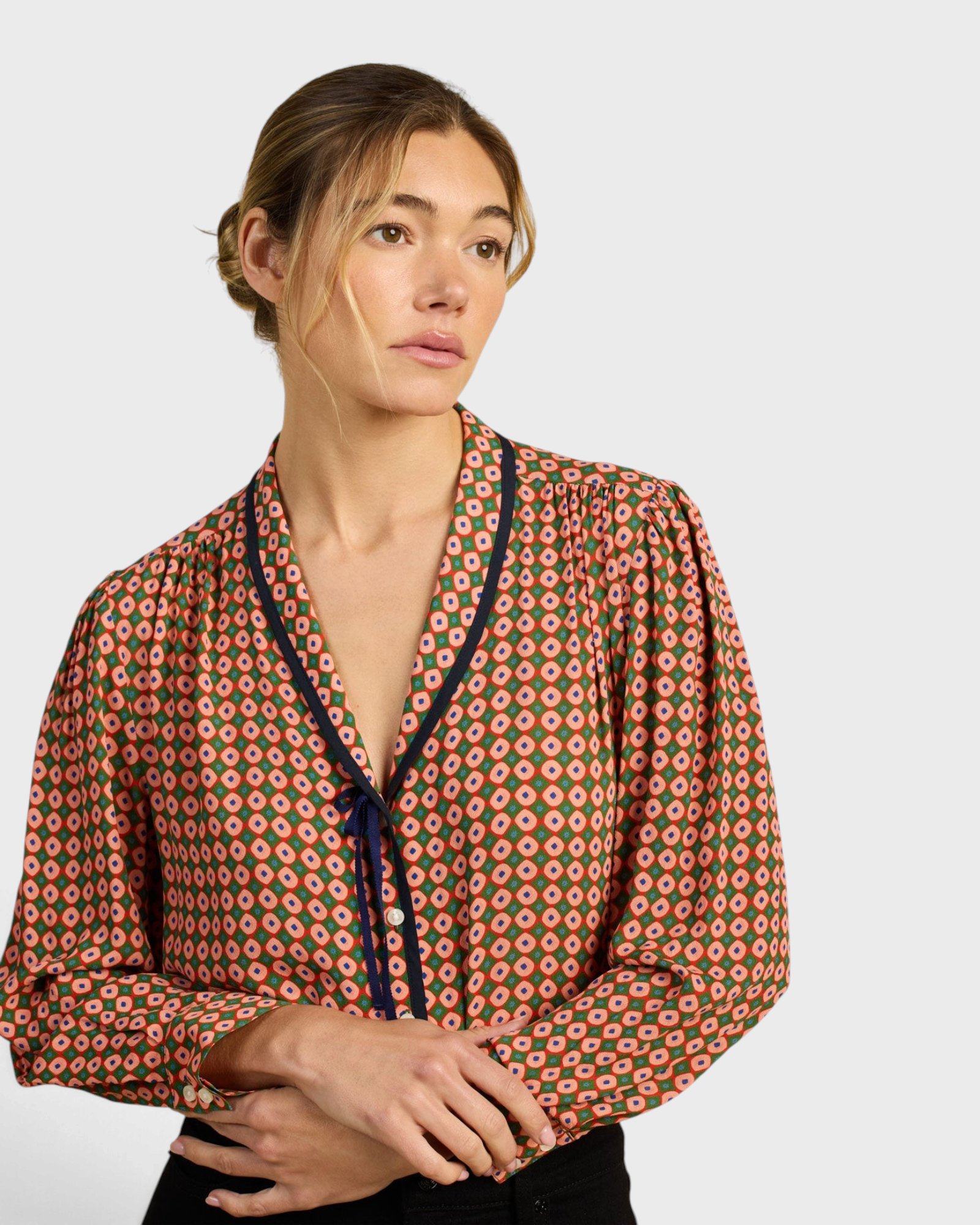 Trovata Lottie Blouse in Vintage Parlor print