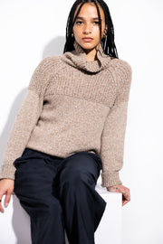 Turtleneck Long Sleeve Sweater - Nutmeg