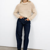 Turtleneck Long Sleeve Sweater - Oat