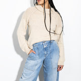 Turtleneck Long Sleeve Sweater - Oat