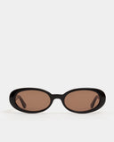 Front view of Valentina Sunglasses - Black