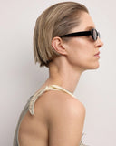 Valentina Sunglasses - Black on model