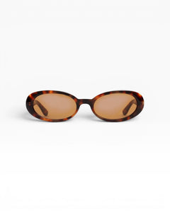 Front view of Valentina Sunglasses - Havana