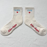 Embroidered Crew Socks