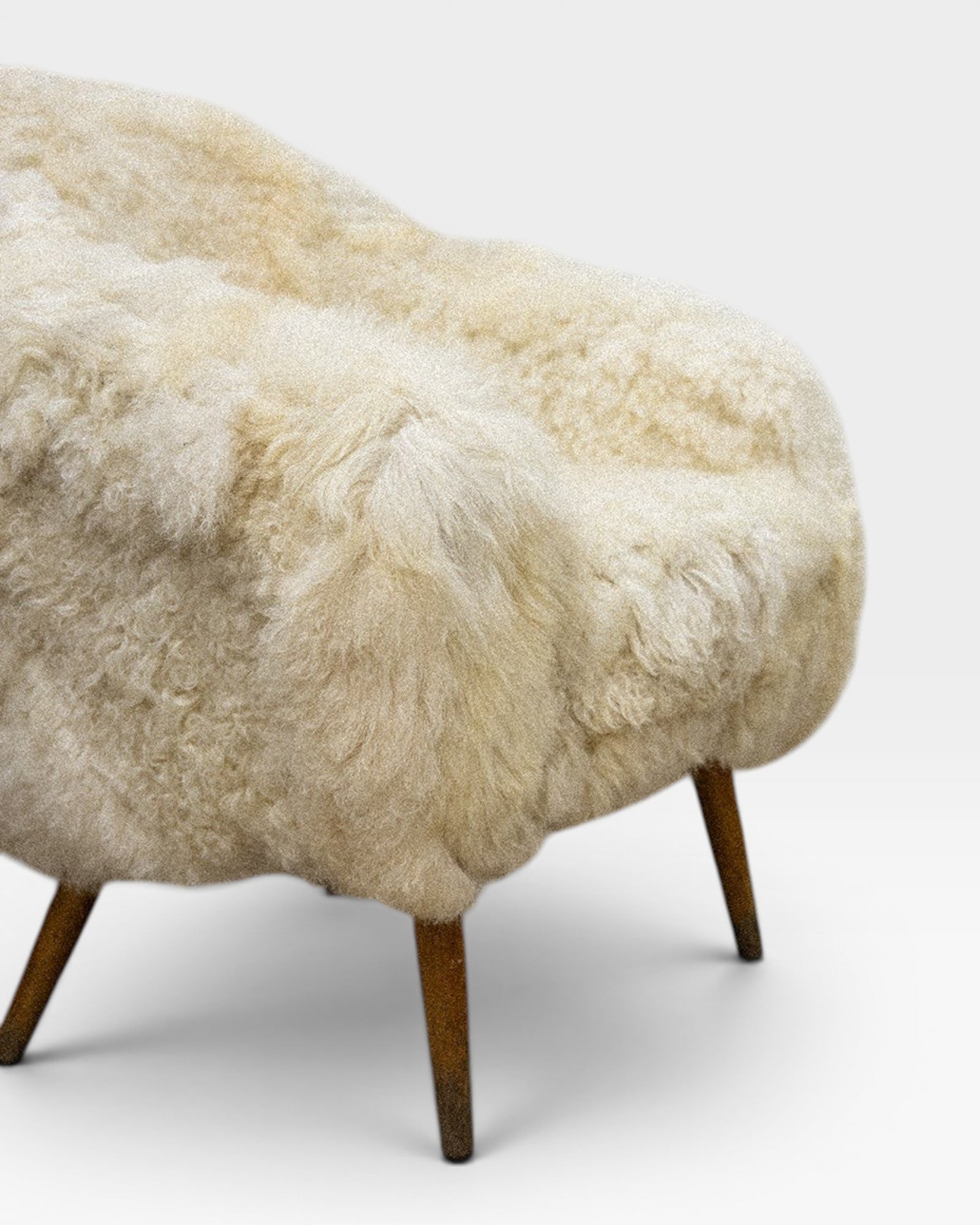Vintage Sheepskin Armchair