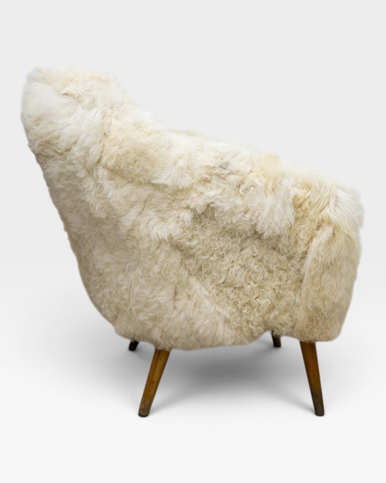 Vintage Sheepskin Armchair — view 4
