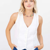 Violette Vest - White