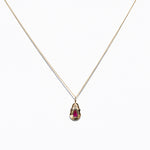 Individual view of ruby 14K Bezel Locket Charm