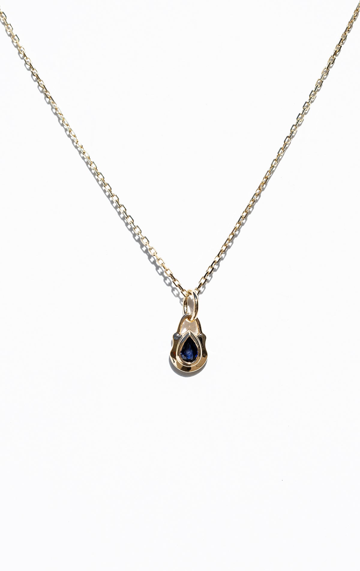 Solo picture of Sapphire 14K Bezel Locket Charm