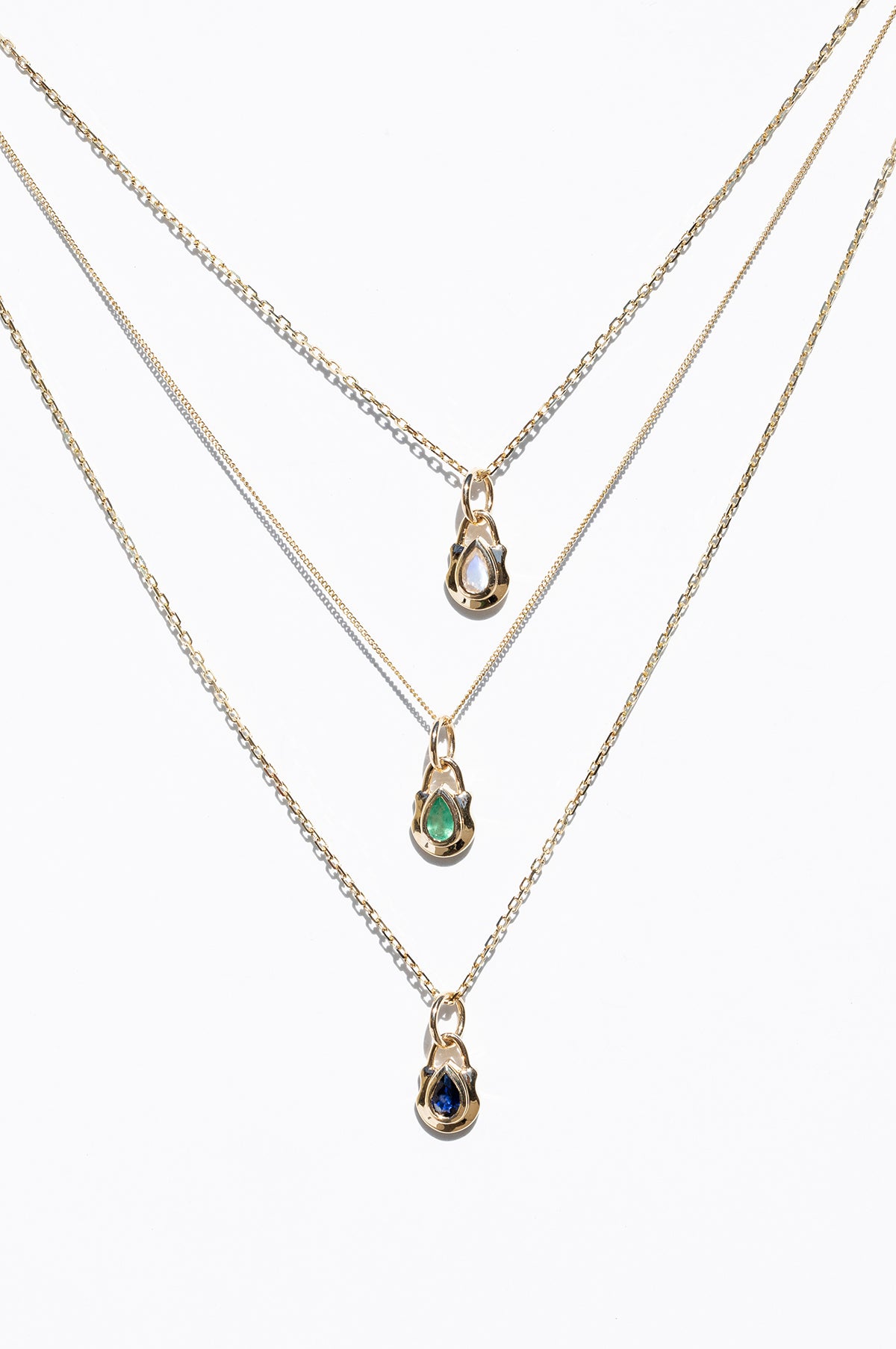 14K Bezel Locket Charm - 3 options