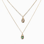 Image of Moonstone and Sapphire 14K Bezel Locket Charm