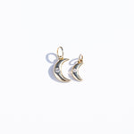14K Dainty Moon Charms