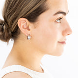 10k White Gold Boucle Hoops
