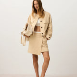 Wrap Skirt - Camel Beige