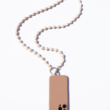 Zickzack Phone Necklace - Natural