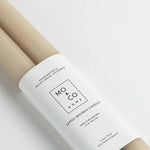 Beeswax Dipped Candles - Clay label