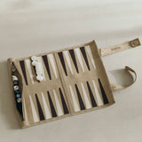 Travel Backgammon with built in case