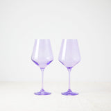 Lavender wine glasses