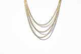 Gold Plated Curb Chain Necklace 4mm