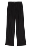 Pleated Pant in Jet Black