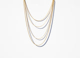 Gold Plated Delicate Rope Chain Necklace