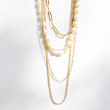 Gold Plated Delicate Rope Chain Necklace