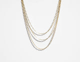 Gold Plated Delicate Paperclip Chain Necklace