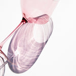 Close up of Rose Wine Glasses