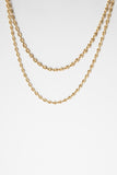 Solid Gold Puffy Gucci Chainlink Necklace