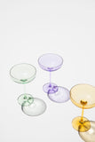 Colorful cocktail glasses