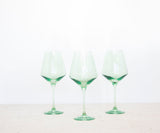 Mint Wine Glasses